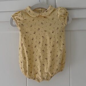 Sofia Grainge Collection - Classic Yellow Floral Baby One-Piece Romper